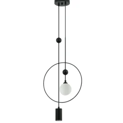 Sklep Kaja Designerska lampa wisząca do sypialni PND-428892-BK z serii TROSTI Clearance