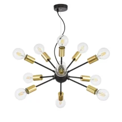 Sklep Kaja Designerska lampa wisząca do salonu T546PL-12B JACKSON | Kaja czarny Clearance