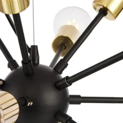 Sklep Kaja Designerska lampa wisząca do salonu T546PL-12B JACKSON | Kaja czarny Clearance