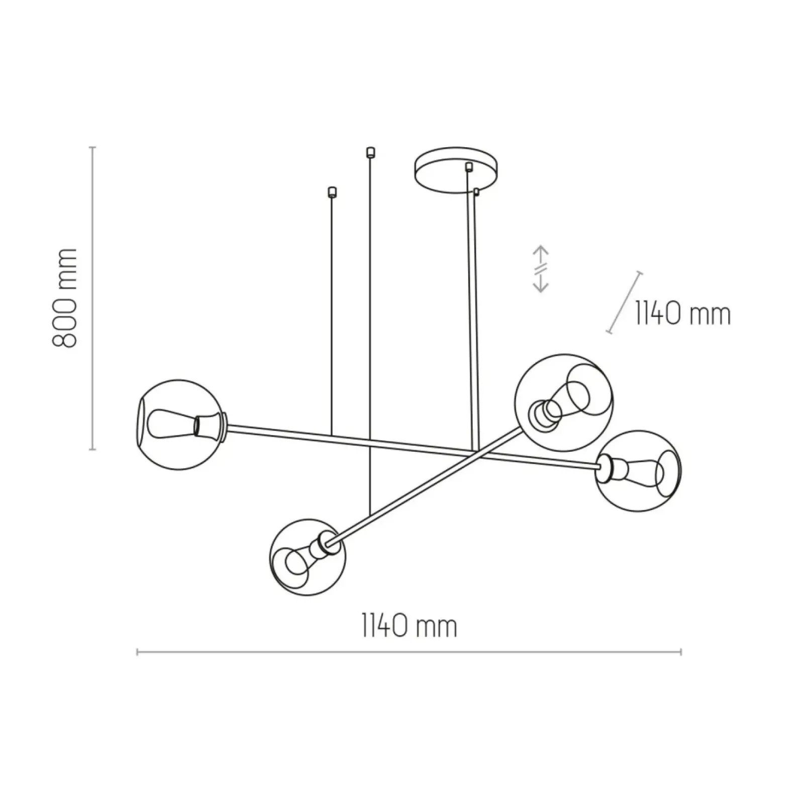 Sklep Kaja Designerska lampa wisząca do sypialni TK 3339 LIBRA | Kaja Oświetlenie Cheap