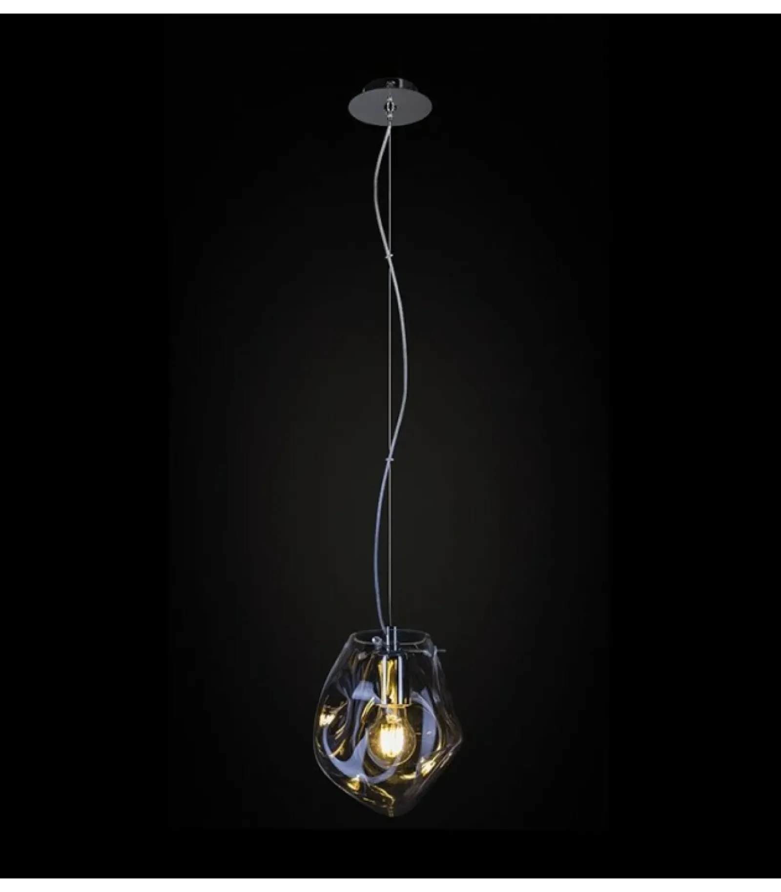 Sklep Kaja Designerska lampa z nietypowym kloszem 67650 SASSO | Kaja Oświetlenie Online