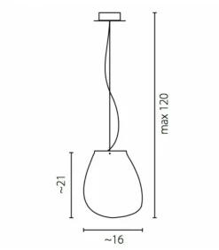 Sklep Kaja Designerska lampa z nietypowym kloszem 67650 SASSO | Kaja Oświetlenie Online