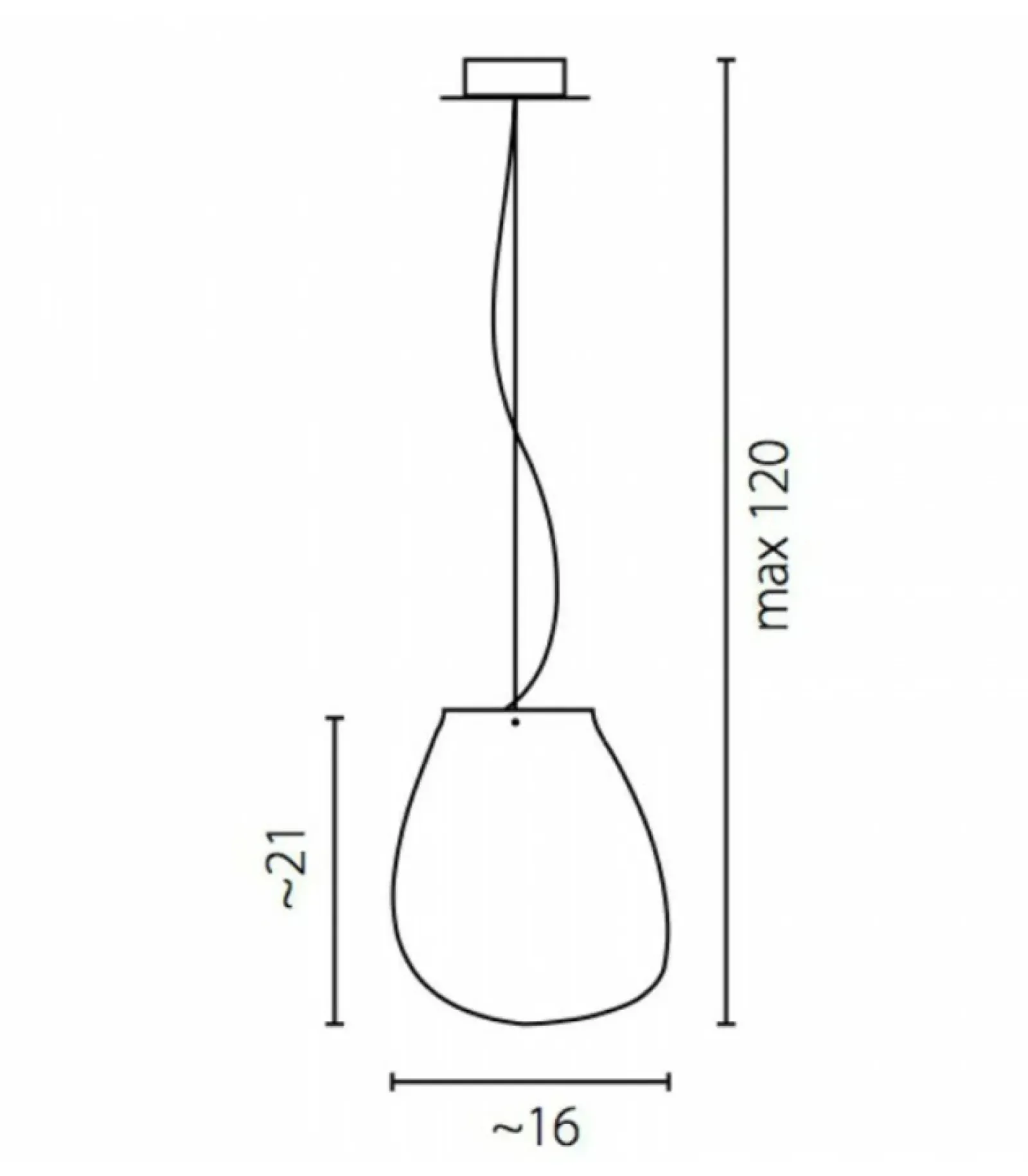 Sklep Kaja Designerska lampa z nietypowym kloszem 67650 SASSO | Kaja Oświetlenie Online
