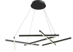 Sklep Kaja Designerska, ledowa lampa wisząca MOD016PL-L75B LINE | Kaja czarny Discount