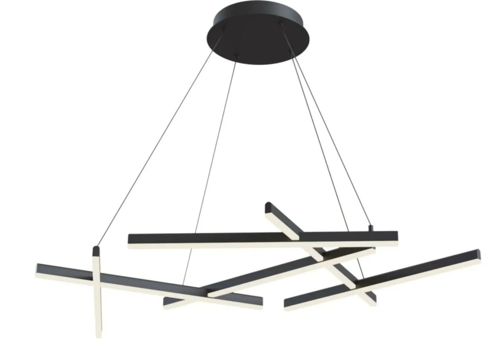 Sklep Kaja Designerska, ledowa lampa wisząca MOD016PL-L75B LINE | Kaja czarny Discount