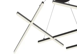 Sklep Kaja Designerska, ledowa lampa wisząca MOD016PL-L75B LINE | Kaja czarny Discount