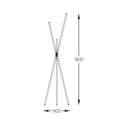 Sklep Kaja Designerska, ledowa lampa podłogowa ZM 1005 LAUTARO | Kaja Oświetlenie* Lampy Led