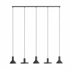 Sklep Kaja Designerska, liniowa lampa wisząca nad stół 10906 HERMANOS | Kaja czarny New