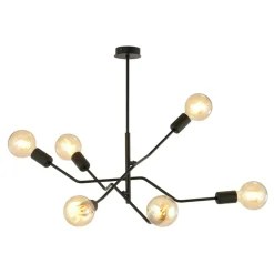 Sklep Kaja Designerska, nieregularna lampa sufitowa 1126/6 FRIX | Kaja czarny New