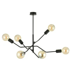 Sklep Kaja Designerska, nieregularna lampa sufitowa 1126/6 FRIX | Kaja czarny New