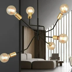 Sklep Kaja Designerska, nietuzinkowa lampa sufitowa 1125/6 BOLT | Kaja czarny Shop