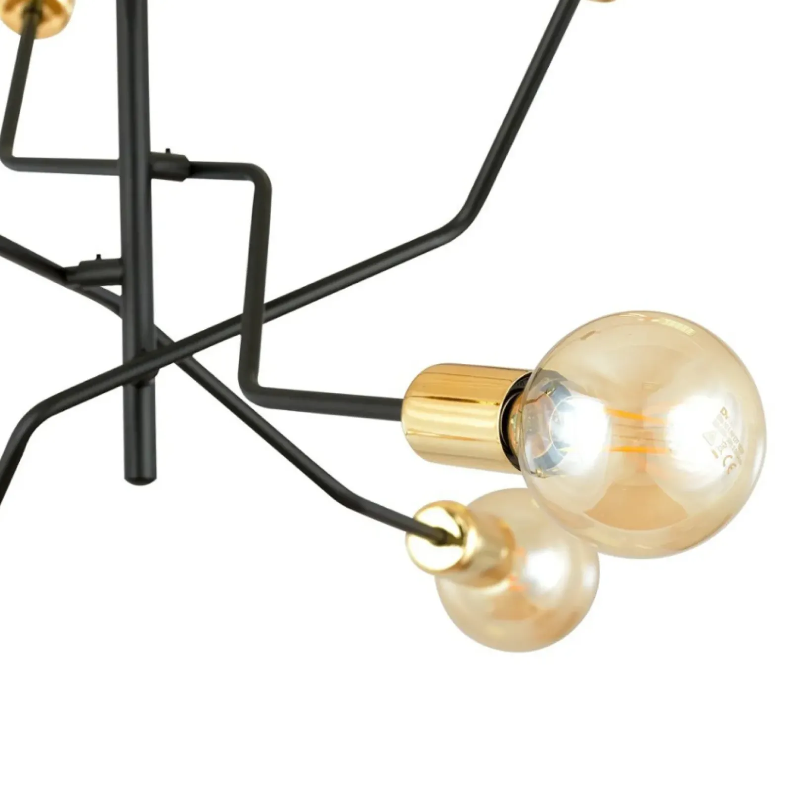 Sklep Kaja Designerska, nietuzinkowa lampa sufitowa 1125/6 BOLT | Kaja czarny Shop
