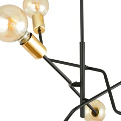 Sklep Kaja Designerska, nietuzinkowa lampa sufitowa 1125/6 BOLT | Kaja czarny Shop