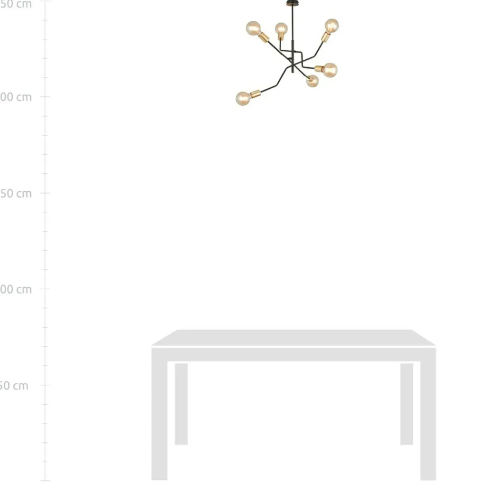 Sklep Kaja Designerska, nietuzinkowa lampa sufitowa 1125/6 BOLT | Kaja czarny Shop