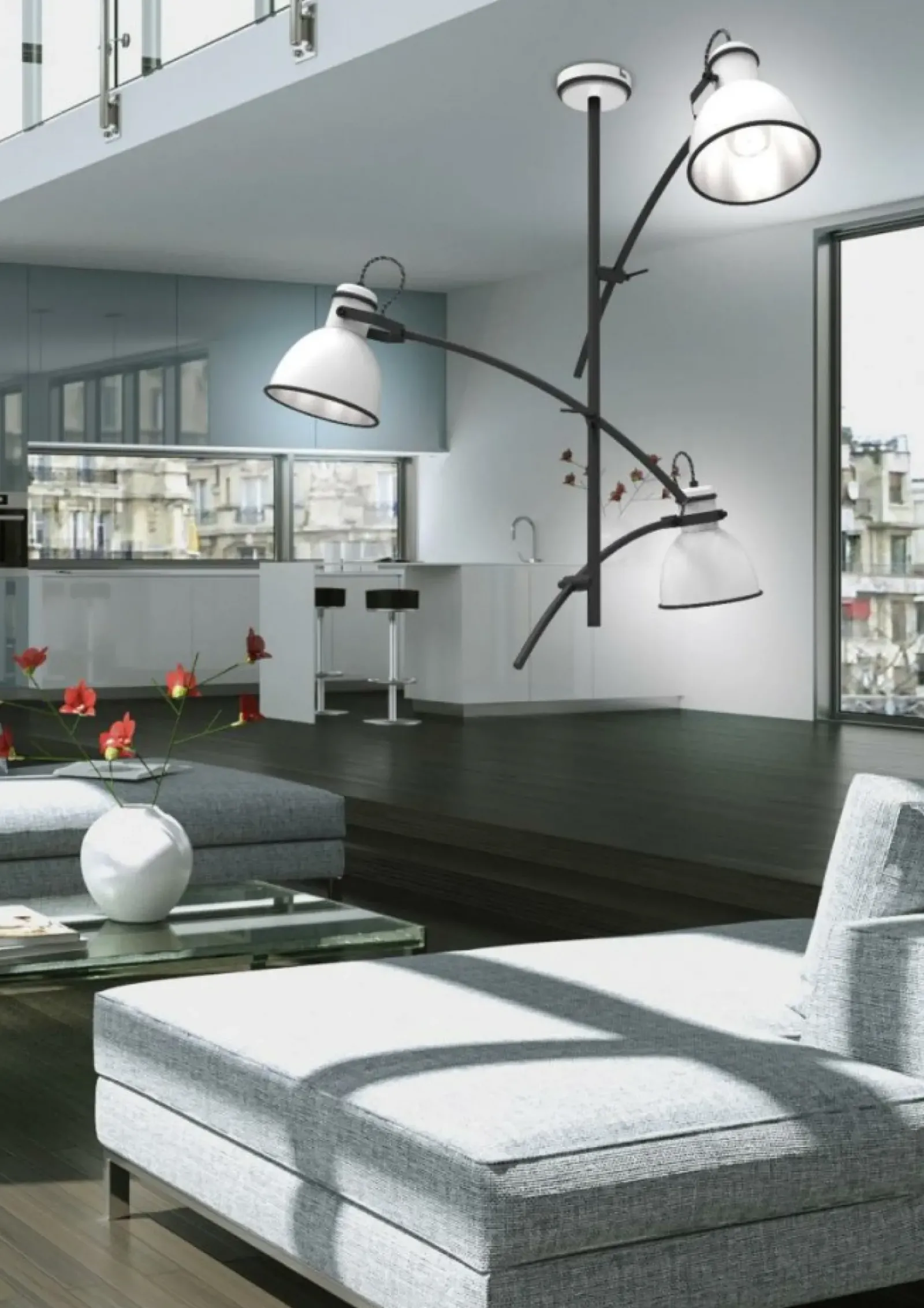 Sklep Kaja Designerska, regulowana lampa sufitowa 33-72061 ZUMBA | Kaja Hot
