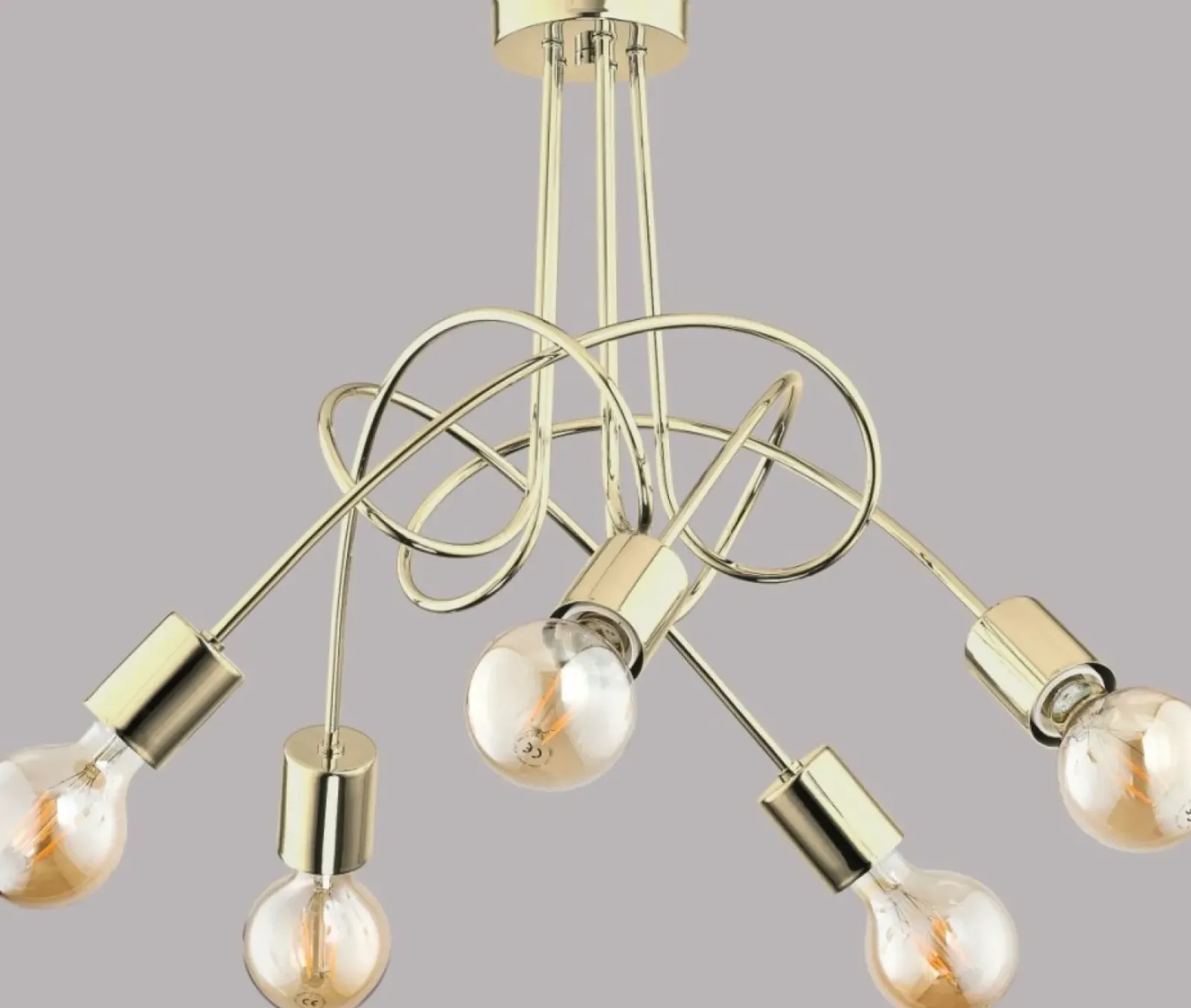 Sklep Kaja Designerska, złota lampa sufitowa bez kloszy AL 28315 | Kaja Flash Sale