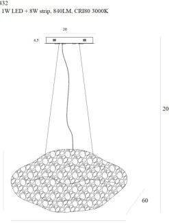 Sklep Kaja Designerska, złota lampa wisząca MX P0432 STARDUST | Kaja Oświetlenie Discount