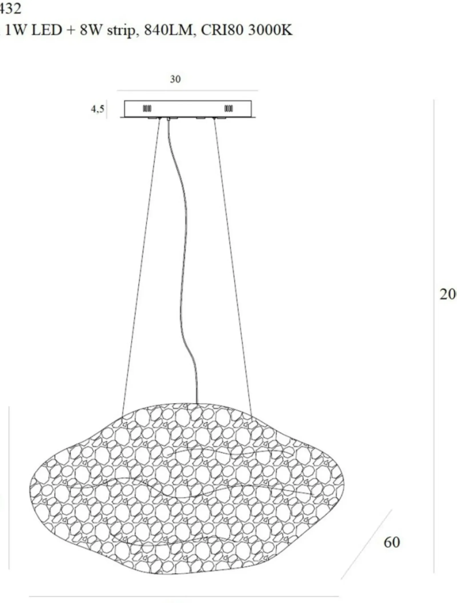 Sklep Kaja Designerska, złota lampa wisząca MX P0432 STARDUST | Kaja Oświetlenie Discount