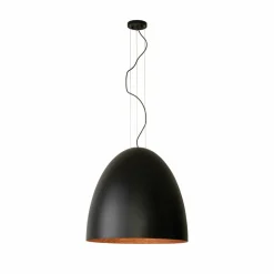 Sklep Kaja Designerski, czarno-miedziany zwis do salonu ⌀75cm 10321 EGG | Kaja Hot