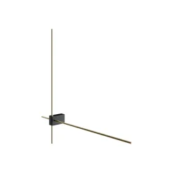 Sklep Kaja Designerski, czarno-złoty kinkiet LED C070WL-L12GB3K z serii PARS* Lampy Led