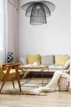 Sklep Kaja Designerski, druciany żyrandol do salonu KP-12 PLAZA | Kaja czarny Cheap