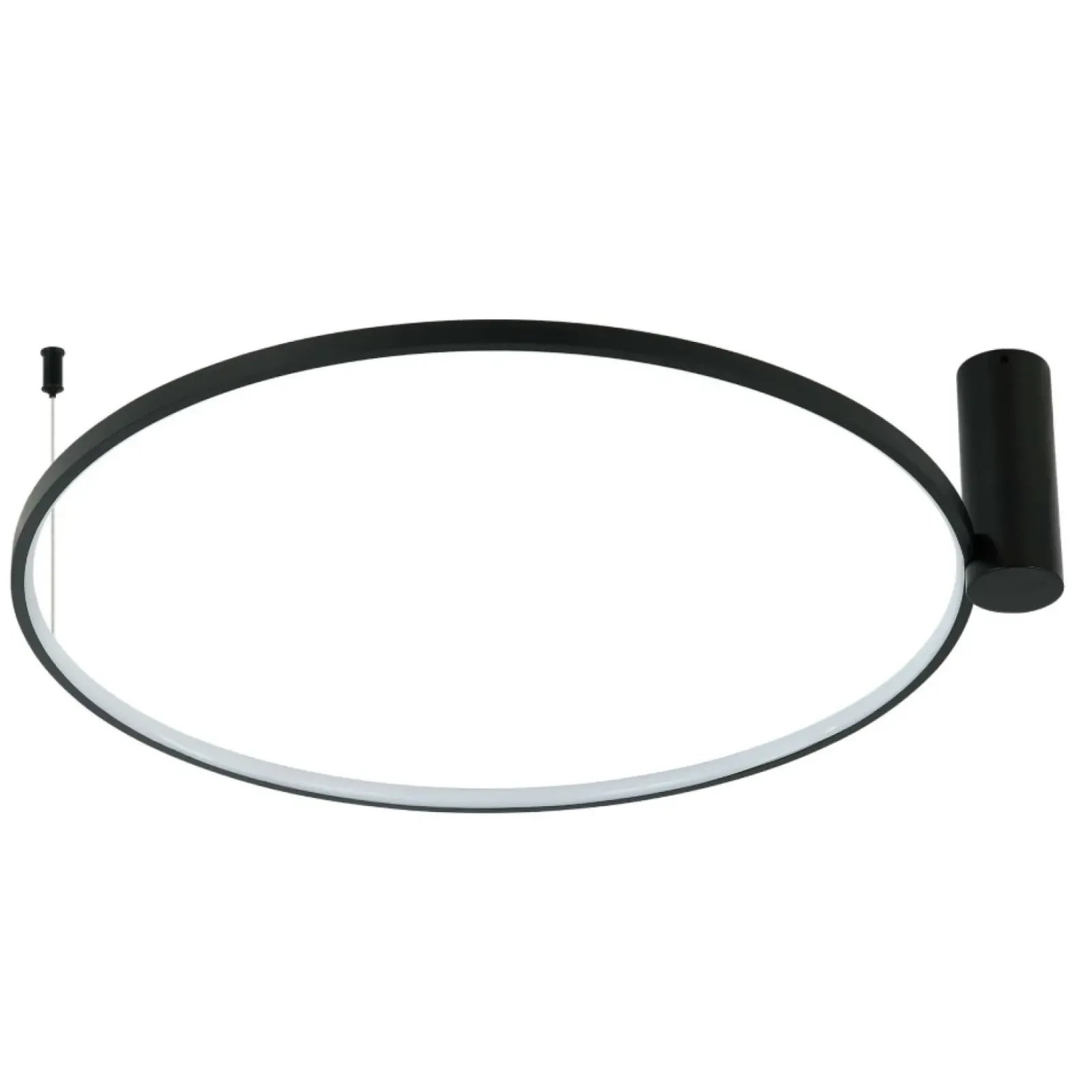 Sklep Kaja Designerski, ledowy plafon ⌀90cm LP-909/1C 4L BK RING | Kaja Clearance