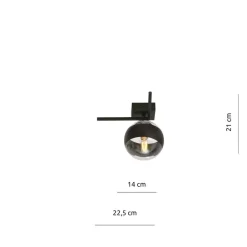 Sklep Kaja Designerski spot natynkowy z kloszem 1132/1G IMAGO | Kaja Oświetlenie Outlet