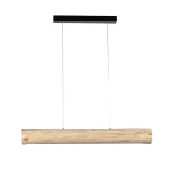 Sklep Kaja Drewniana, jasna belka LED 90cm na zwisie 69460104 LUCAS | Kaja Sale