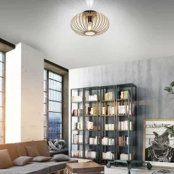 Sklep Kaja Drewniana lampa sufitowa w stylu EKO 11410-79 z serii RACOON | Kaja drewno Online