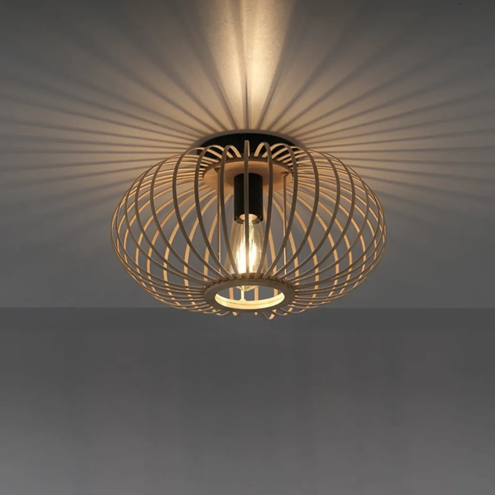 Sklep Kaja Drewniana lampa sufitowa w stylu EKO 11410-79 z serii RACOON | Kaja drewno Online