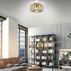 Sklep Kaja Drewniana lampa sufitowa na żarówkę E27 11413-79 z serii RACOON | Kaja drewno Sale