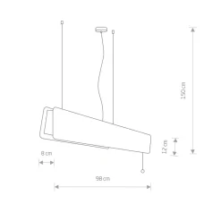 Sklep Kaja Drewniana lampa wisząca, o regulowanej wysokości 7522 | Kaja palonydąb Outlet