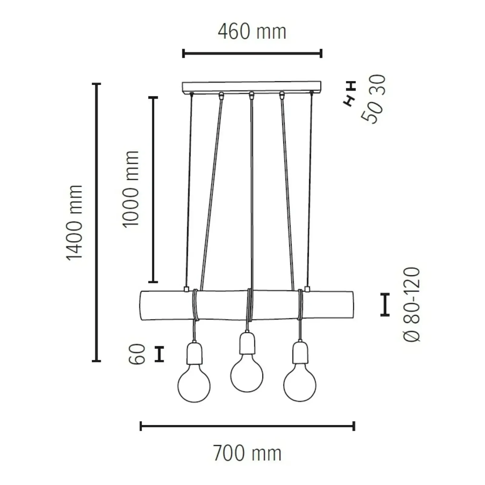 Sklep Kaja Drewniana lampa wisząca z betonem 68499304 TRABO CONCRETE | Kaja Outlet