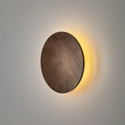 Sklep Kaja Drewniany, ozdobny kinkiet ⌀15cm 3000K 11288 RING TIMBER LED | Kaja* Lampy Led