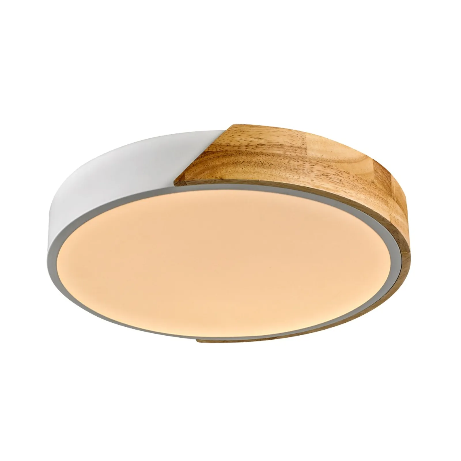 Sklep Kaja Drewniany plafon, biała oprawa, LED PLF-13186-WH-WO z serii NASTRO* Plafony Nowoczesne|Lampy Led
