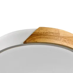 Sklep Kaja Drewniany plafon, biała oprawa, LED PLF-13186-WH-WO z serii NASTRO* Plafony Nowoczesne|Lampy Led