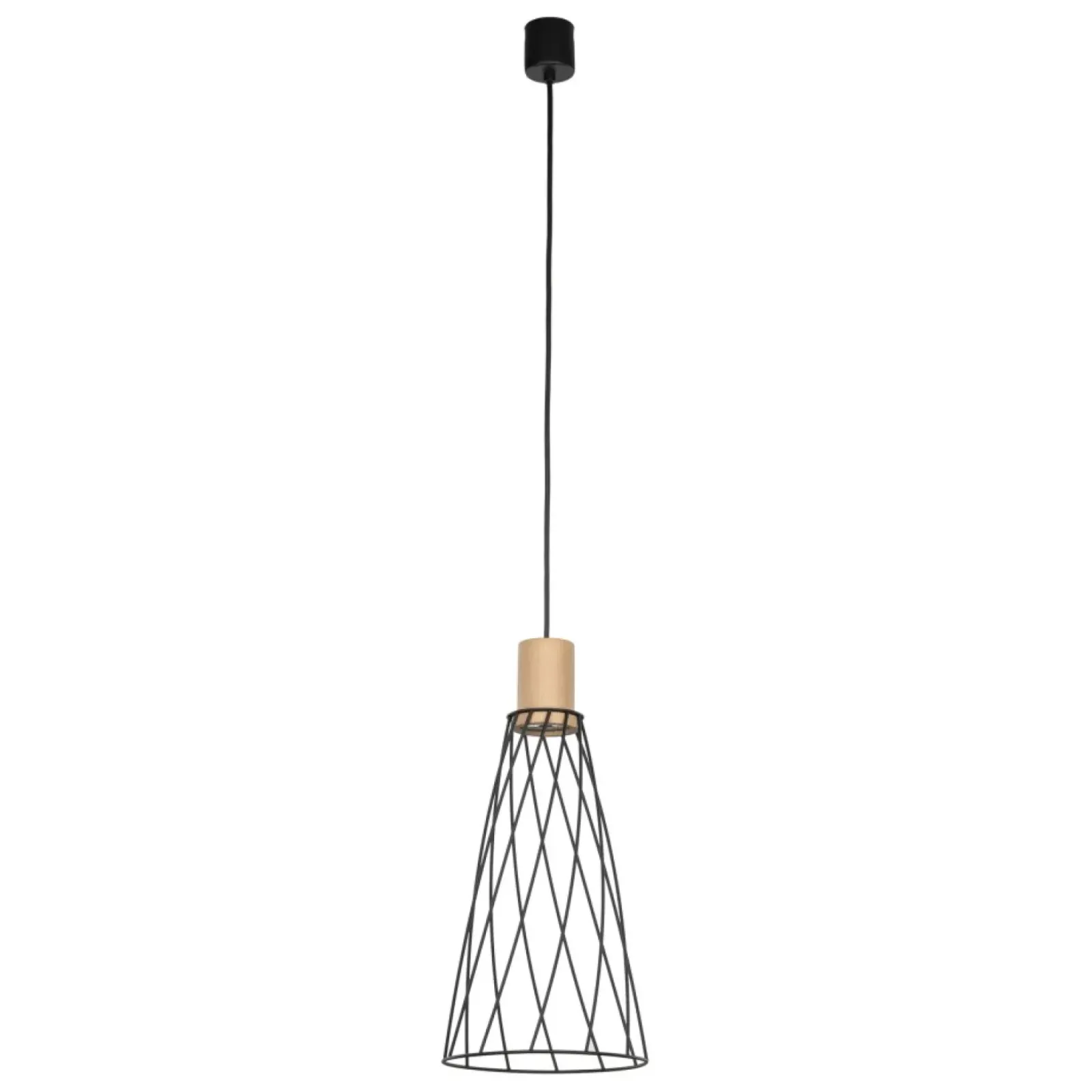 Sklep Kaja Druciana lampa wisząca z drewnem TK 10157 MODESTO WOOD SOSNA | Kaja Flash Sale
