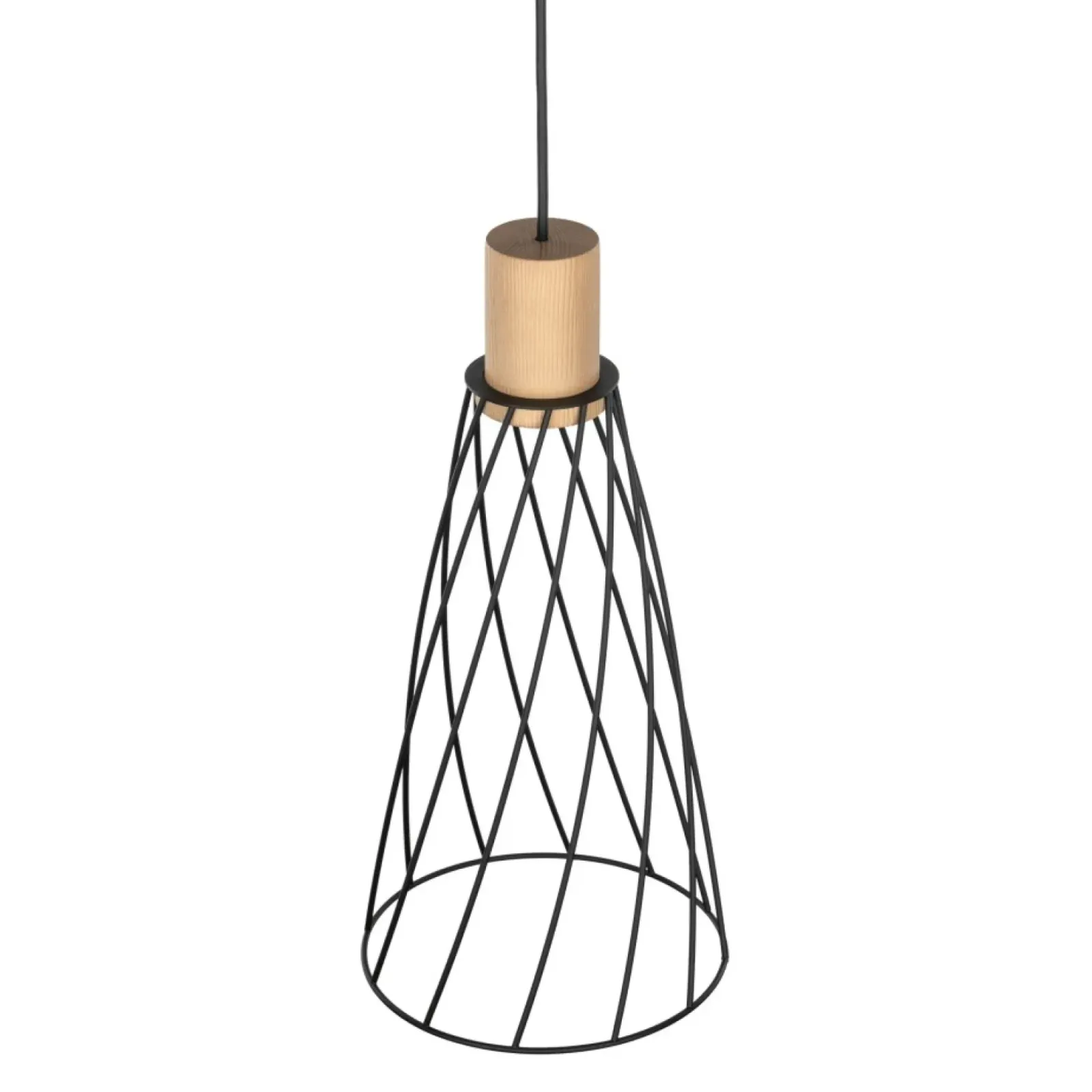 Sklep Kaja Druciana lampa wisząca z drewnem TK 10157 MODESTO WOOD SOSNA | Kaja Flash Sale