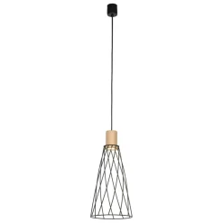Sklep Kaja Druciana lampa wisząca z drewnem TK 10157 MODESTO WOOD SOSNA | Kaja Flash Sale
