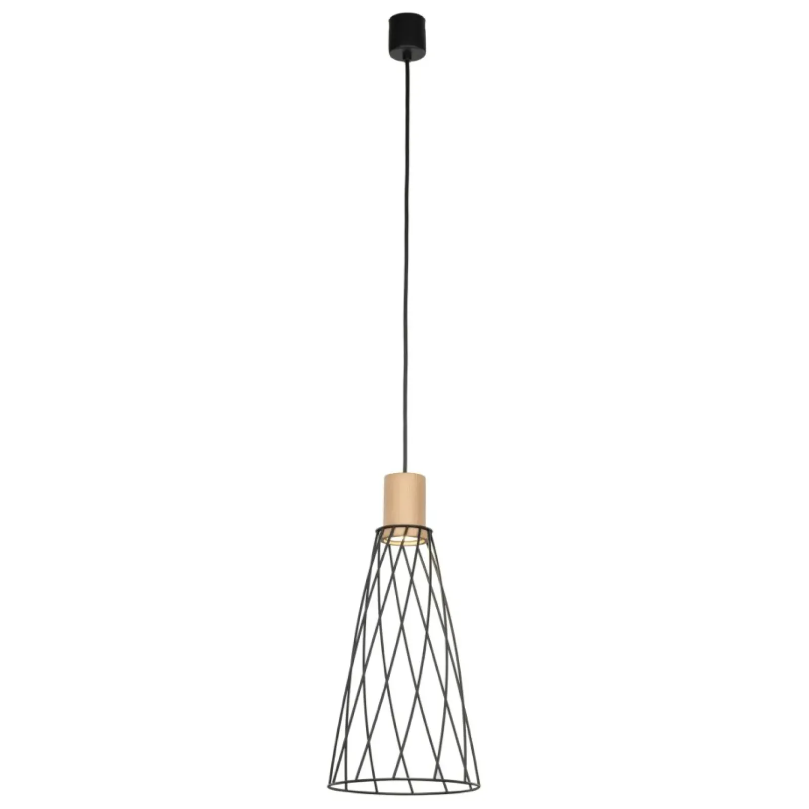 Sklep Kaja Druciana lampa wisząca z drewnem TK 10157 MODESTO WOOD SOSNA | Kaja Flash Sale