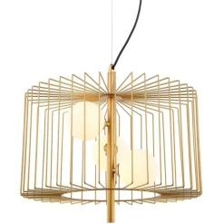 Sklep Kaja Druciana lampa wisząca z kloszami MDM-3937/3 GD DAREN | Kaja Cheap