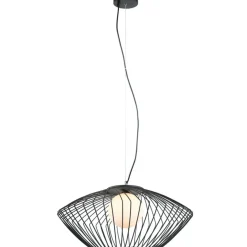 Sklep Kaja Druciana lampa z białym kloszem MDM-3844-1 BK ZENO | Kaja Oświetlenie Cheap