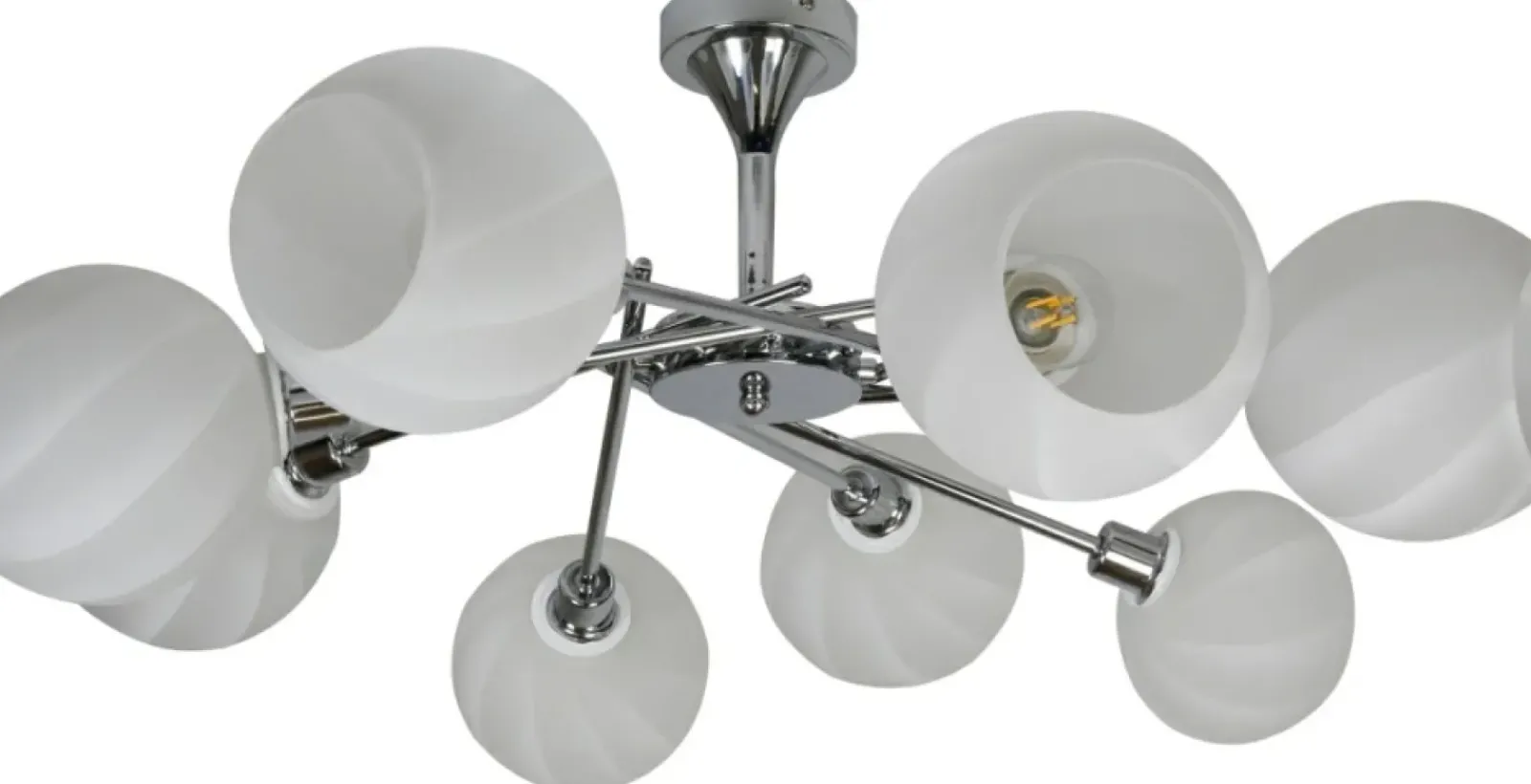 Sklep Kaja Duża, chromowana lampa sufitowa do salonu 38-72290 RAUL | Kaja* Randole Tradycyjne
