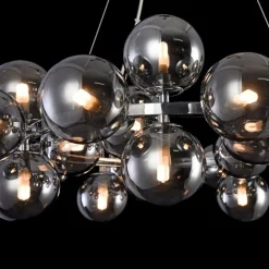 Sklep Kaja Duża, owana lampa wisząca MOD548PL-25CH DALLAS | Kaja Oświetlenie chrom Clearance