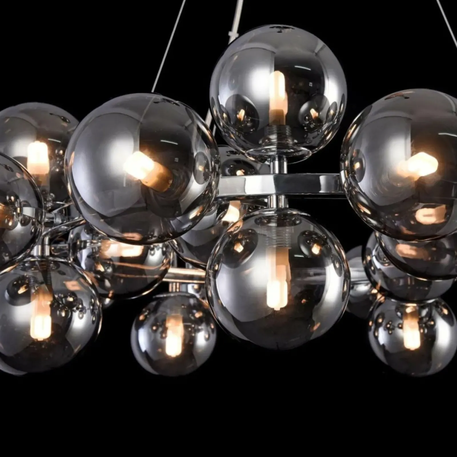 Sklep Kaja Duża, owana lampa wisząca MOD548PL-25CH DALLAS | Kaja Oświetlenie chrom Clearance