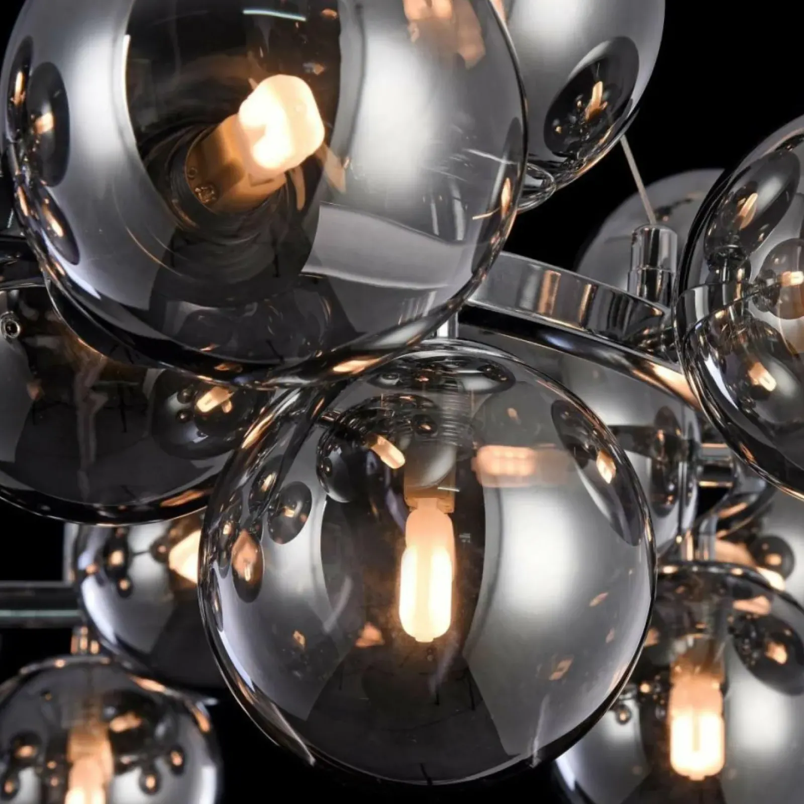 Sklep Kaja Duża, owana lampa wisząca MOD548PL-25CH DALLAS | Kaja Oświetlenie chrom Clearance