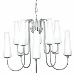 Sklep Kaja Duża, chromowana lampa wisząca do salonu ZM 1130 z serii MAGNUM | Kaja Cheap