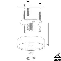 Sklep Kaja Duża, czarna lampa sufitowa w stylu loftowym SIG 32451 z serii HOLI Store