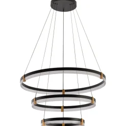 Sklep Kaja Duża, efektowna lampa na antresolę LP-0407/3P BK PLUM | Kaja Online