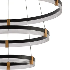 Sklep Kaja Duża, efektowna lampa na antresolę LP-0407/3P BK PLUM | Kaja Online